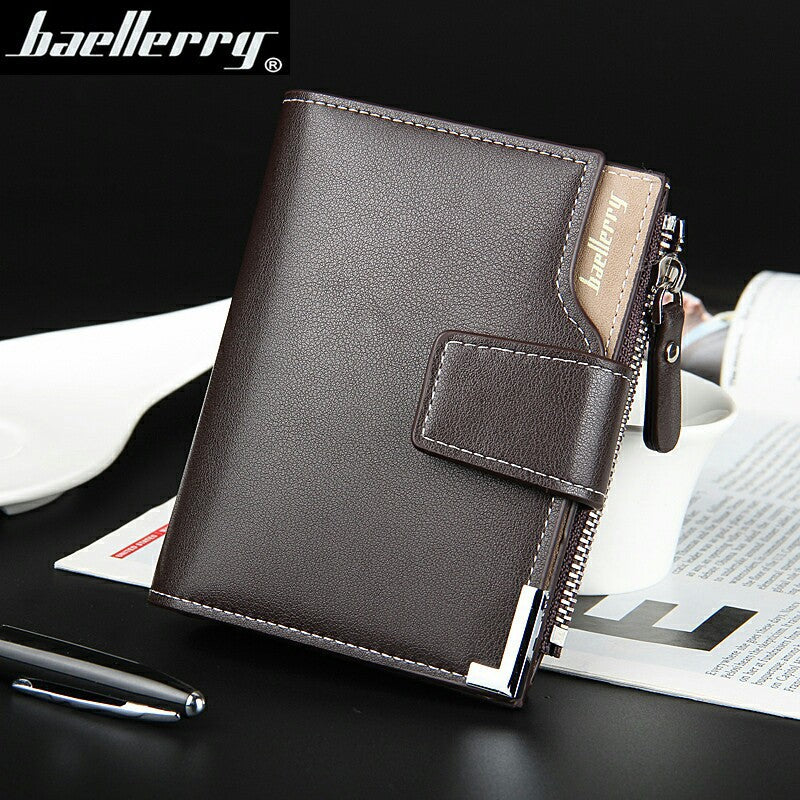 New Men's Horizontal Wallet Multi-Functional Business Zipper Coin For Men Wallet With Credit Card Holder