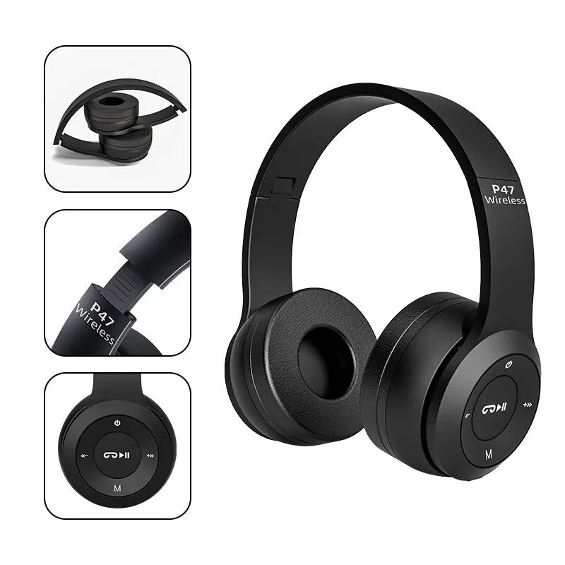 Bluetooth 5.0 P47 TWS Stereo Headphone Bluetooth Earphones Music Headset with Mic for Mobile iPhone Sumsamg Android IOS