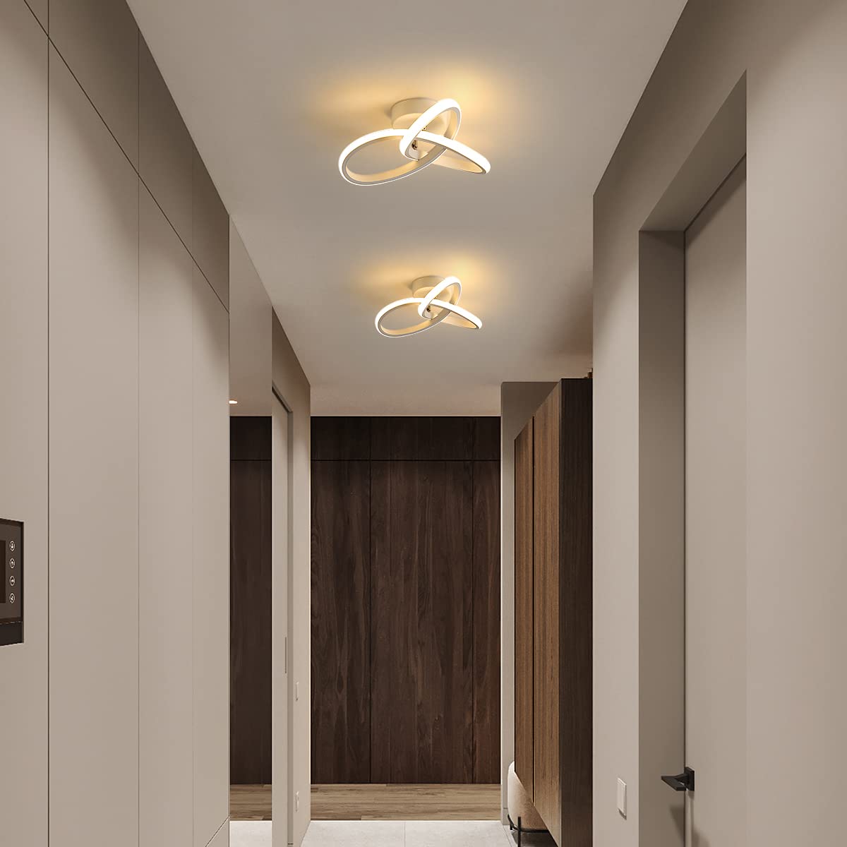 Modern LED Ceiling Lights Aisle Three Colors Minimalist Living Room